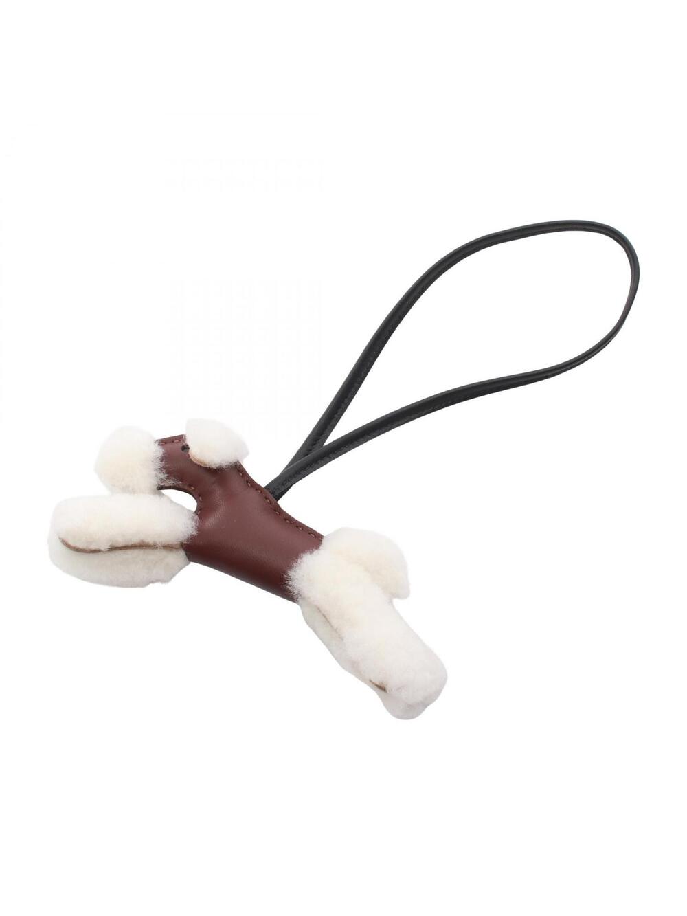 Hermes Buddy Bag Charm G Agneau Milo #345249H15B